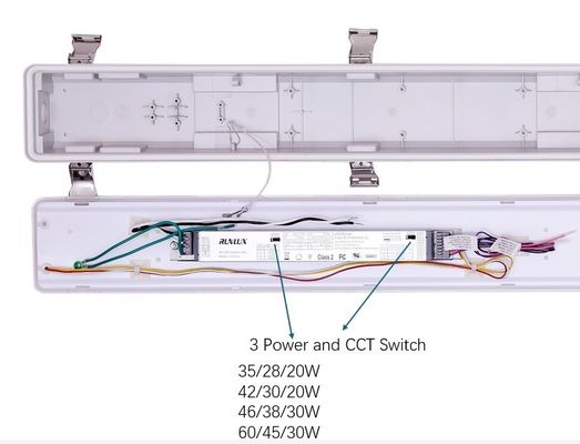 에너지 절감 2ft/4ft/5ft/8ft Tri-proof Light 50000시간 수명 및 IP66 IK10