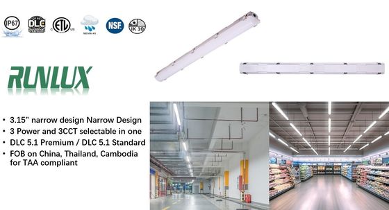 에너지 절감 2ft/4ft/5ft/8ft Tri-proof Light 50000시간 수명 및 IP66 IK10