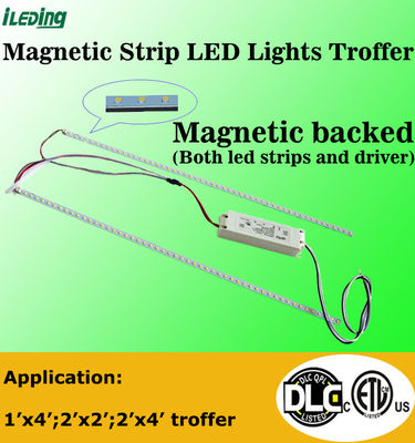 120-277V / 120-347V LED 트로퍼 리트로피트 3CCT 3Power 선택 가능한 자기 선형 리트로피트 키트