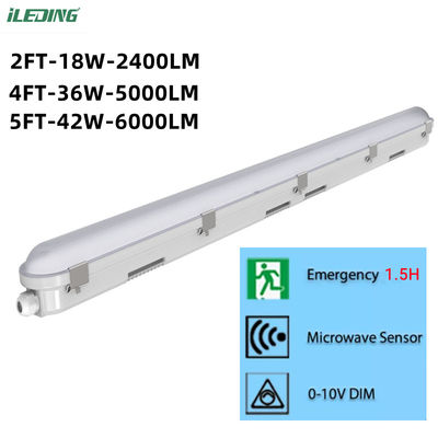 55W 80 Ra 자동차 세탁용 LED 조명 AC 110V 입력 전압 선형 증기 단단한 고정 장치