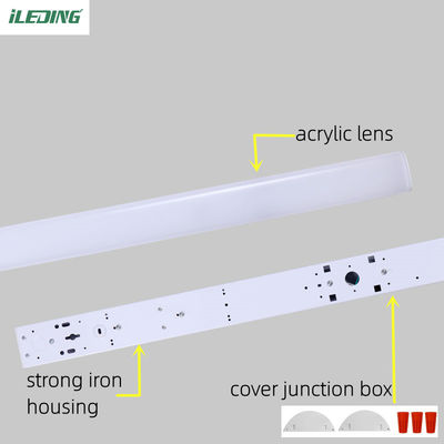 실내 LED 선형 스트립 조명 장치는 오피스 통로 슈퍼마켓 46w 65w 50000 시간 수명