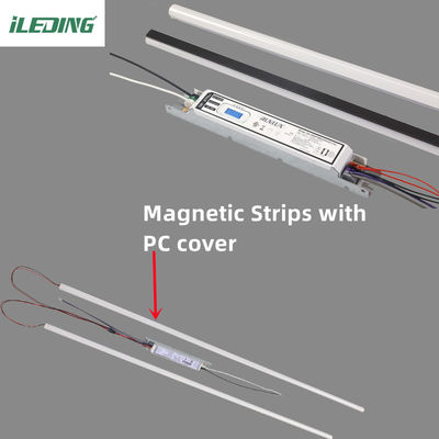 85 CRI 자석 4FT LED 직선 후장 키트 상업 사무실 상점 2x4 트로퍼 라이트