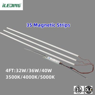 85 CRI 자석 4FT LED 직선 후장 키트 상업 사무실 상점 2x4 트로퍼 라이트