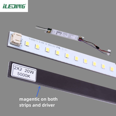 ETL DLC 32W 트로퍼 리트로피트 키트 4FT 자기 LED 2*4 2*2 라인어 리트로피트 키트
