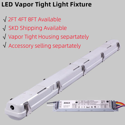 산업형 2FT 25W LED 증기 밀접 조명 PC 커버 및 디밍 기능