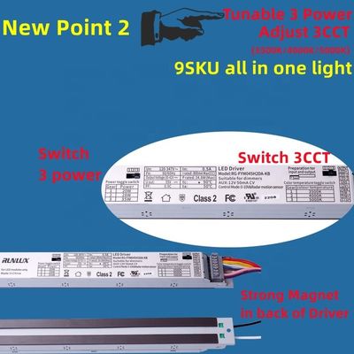 46W 4FT LED 자기광선 선형광선 2 4 트로퍼 리트로피트 키트 빛 솔루션