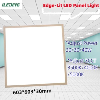 5- 3 CCT 20W 30W 40W LED Edge-Lit 표면 마운트 픽셔브 디밍 가능한 천장 평면 LED 패널 라이트