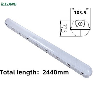 천장 설치 110W 8FT LED 3 개의 기상 방지 증기 단단한 농장용 조명