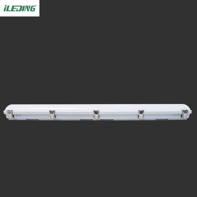 회색 폴리카보네이트 닫기 클립 4FT 46W LED 증기 튼튼한 조명 장치