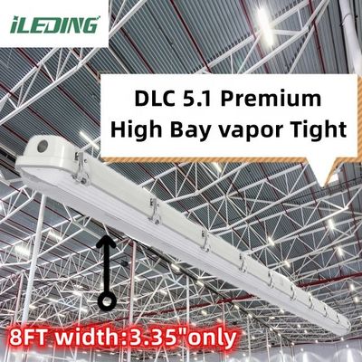80 Ra 지원 디머 산업용 8FT LED 증기 단단한 높은 베이 트리 증거 90W 75W 65W 방수 조명 장치