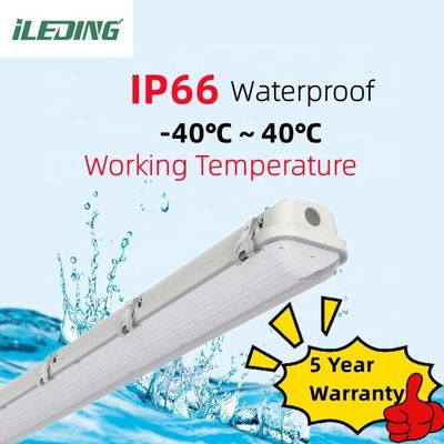 80 Ra 지원 디머 산업용 8FT LED 증기 단단한 높은 베이 트리 증거 90W 75W 65W 방수 조명 장치