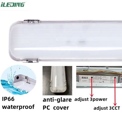 80 Ra 지원 디머 산업용 8FT LED 증기 단단한 높은 베이 트리 증거 90W 75W 65W 방수 조명 장치