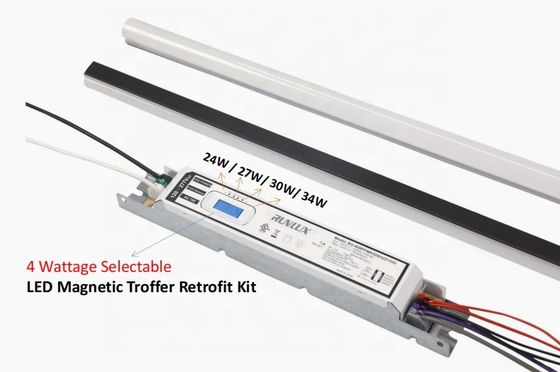 SMD LED 광원 2ft 4ft 8ft 150Lm/W PC 렌즈 자석 LED 선형 리모프트 키트 라이트