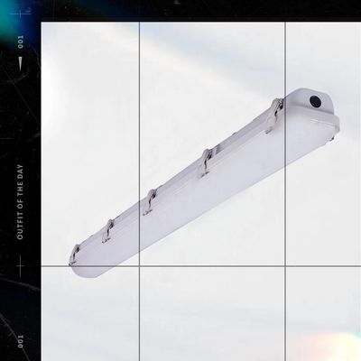 120-277V 입력 전압 35W LED 산업용 조명용 세 단위 선형 조명 장치