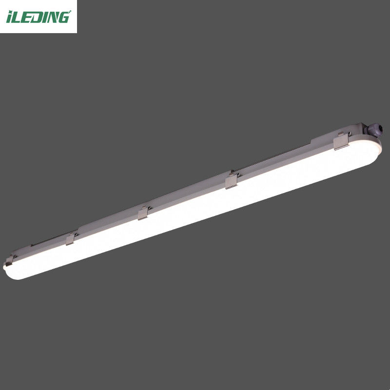 냉장고 산업용 IP66 IK10 5FT 55W 트리-프루프 로우 베이 LED 증기 밀착 조명 장치