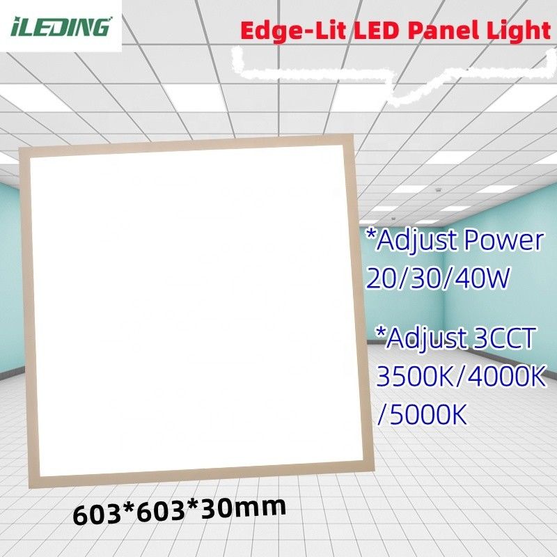 5- 3 CCT 20W 30W 40W LED Edge-Lit 표면 마운트 픽셔브 디밍 가능한 천장 평면 LED 패널 라이트