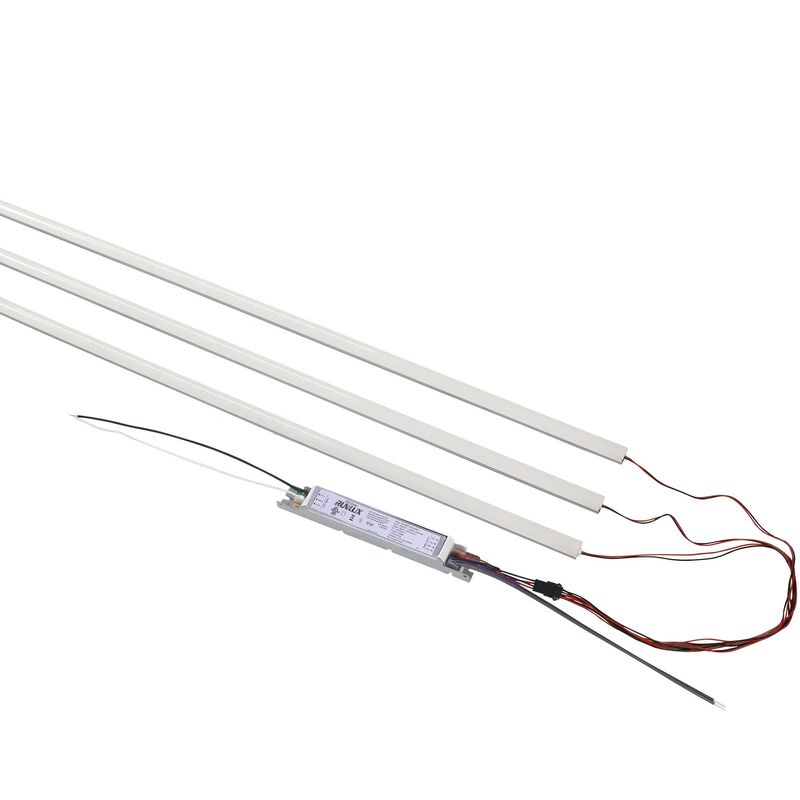 SMD LED 광원 2ft 4ft 8ft 150Lm/W PC 렌즈 자석 LED 선형 리모프트 키트 라이트